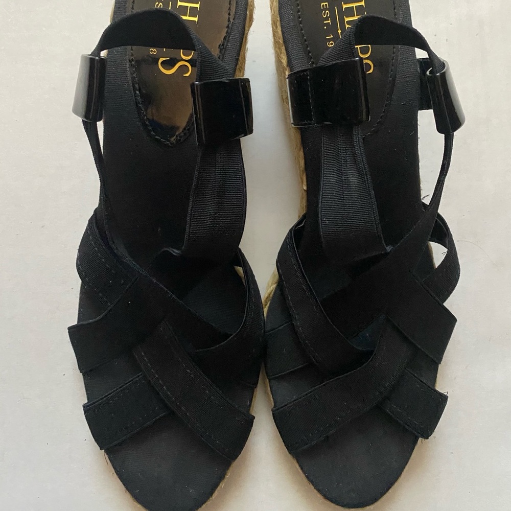 Chaps black wedges